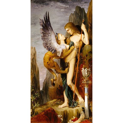 GUSTAVE MOREAU - OEDIPUS AND THE SPHINX
