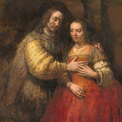 REMBRANDT VAN RIJN - THE<br />
JEWISH BRIDE (1662)