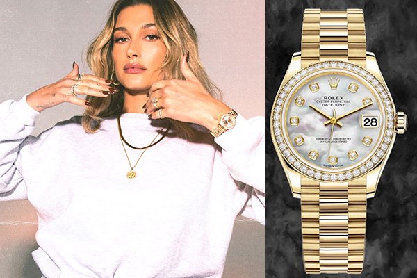 HAILEY BIEBER – ROLEX GOLD<br />
DATEJUST