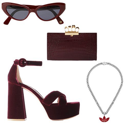 BURGUNDY LOOK