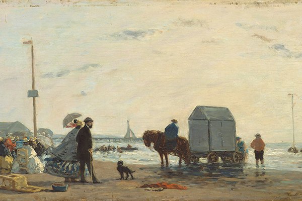 2. EUGÈNE BOUDIN : ON THE<br />
BEACH AT TROUVILLE