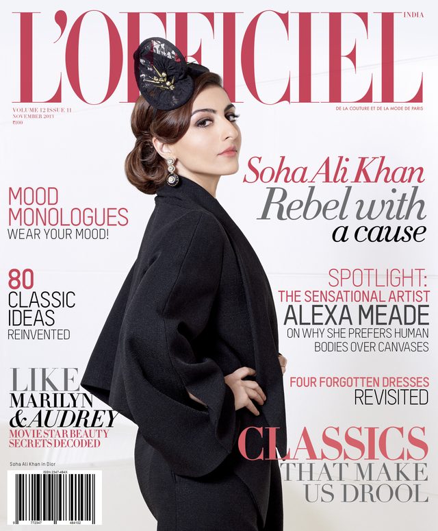 L’Officiel India cover November 2013