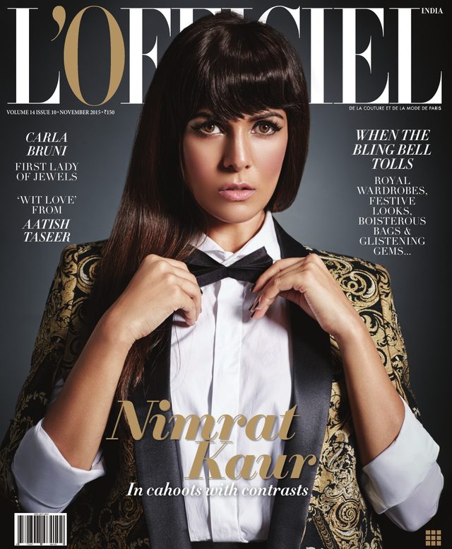 L’Officiel India cover November 2015 – Nimrat Kaur