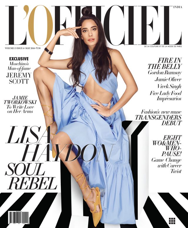L’Officiel India cover May 2016 – Lisa Haydon
