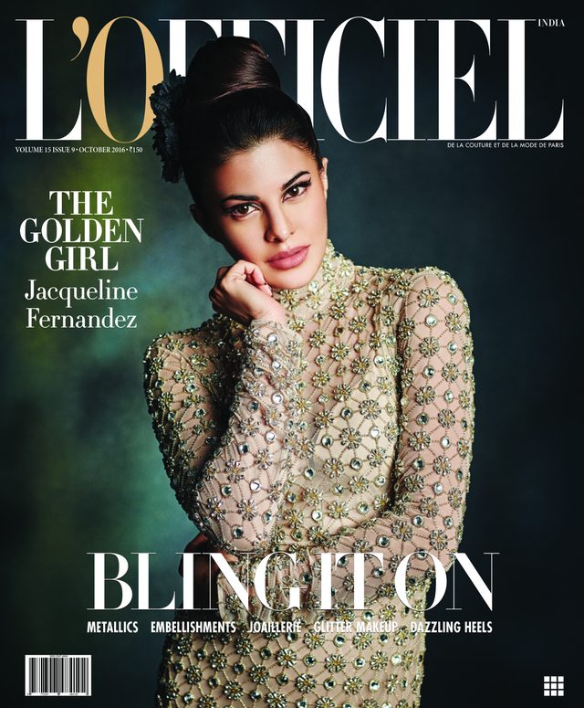 L’Officiel India cover October 2016 – Jacqueline Fernandez