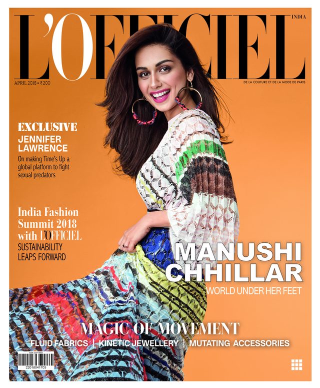 L’Officiel India cover April 2018 – Manushi Chhillar