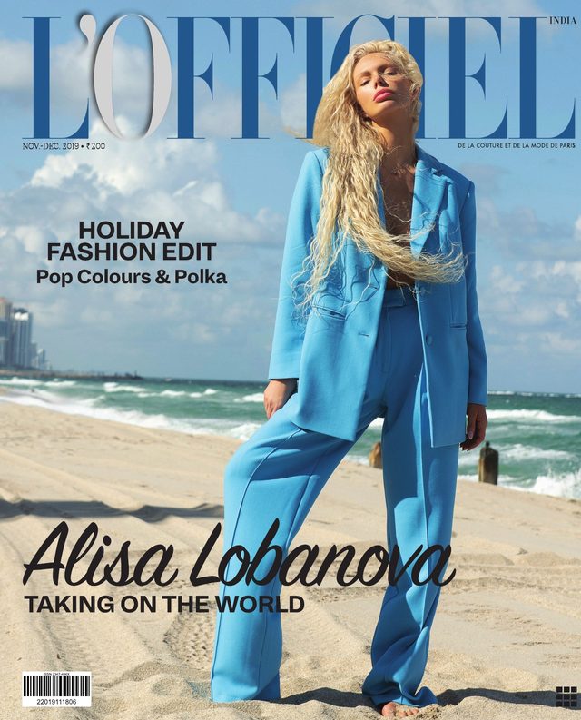 L’Officiel India Flip cover cover November–December 2019 – Alisa Lobanova