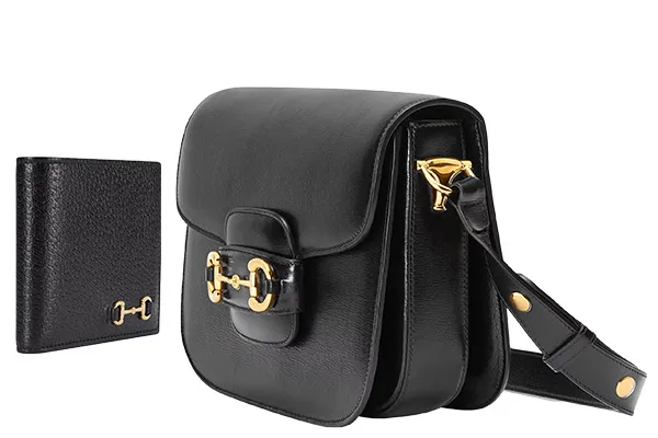 GUCCI BORSA A SPALLA GUCCI<br />
HORSEBIT 1955 & BI-FOLD<br />
WALLET WITH HORSEBIT