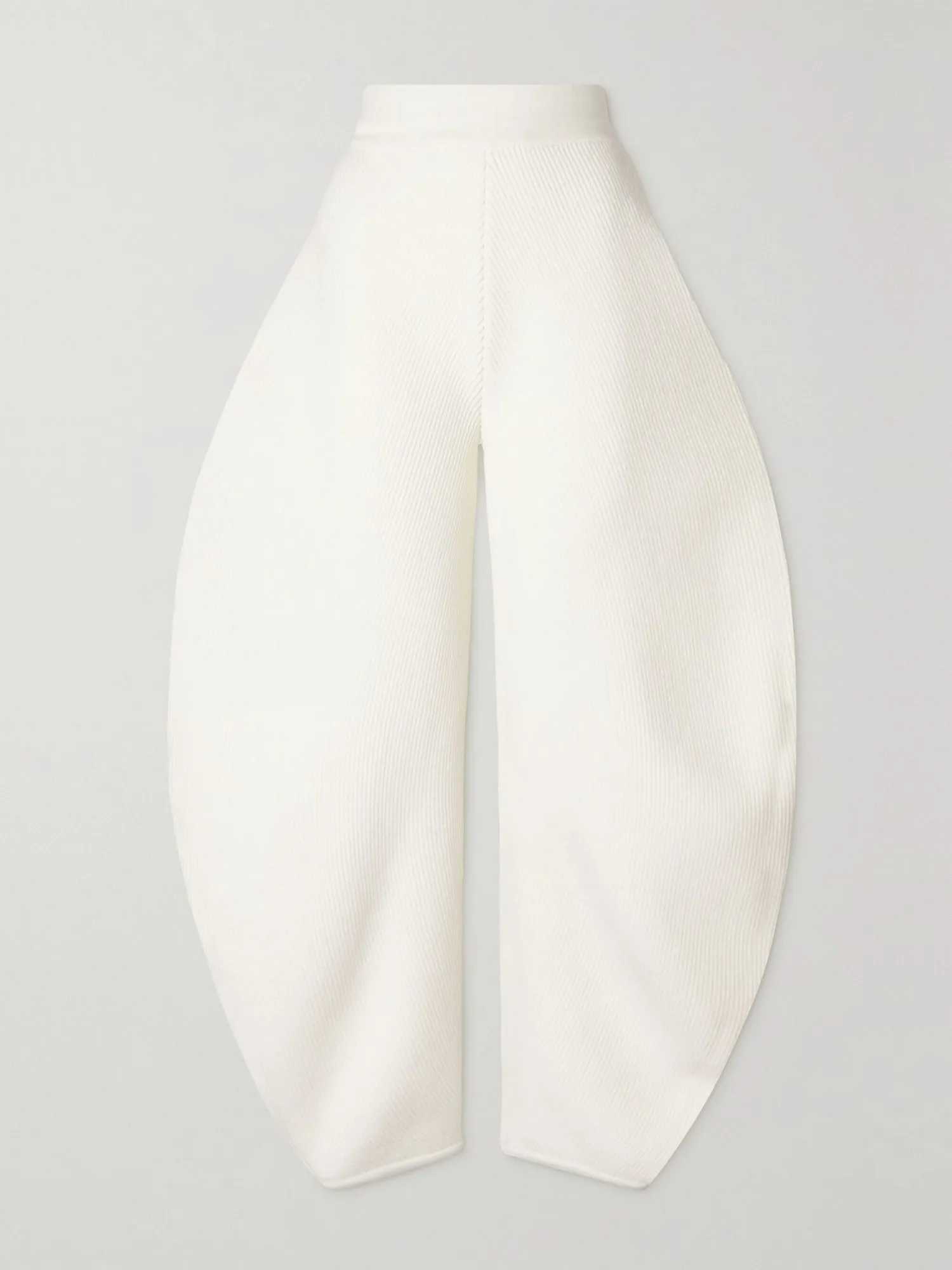 ALAÏA, Ribbed wool-blend tapered pants, approx. ₹ 3,98,140