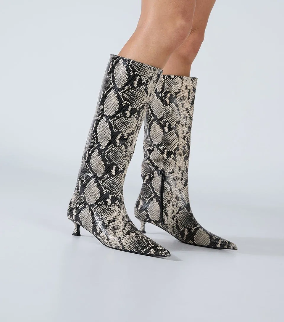 Tony Bianco, Crystal Ecru Snake, Approx. Rs 28,788