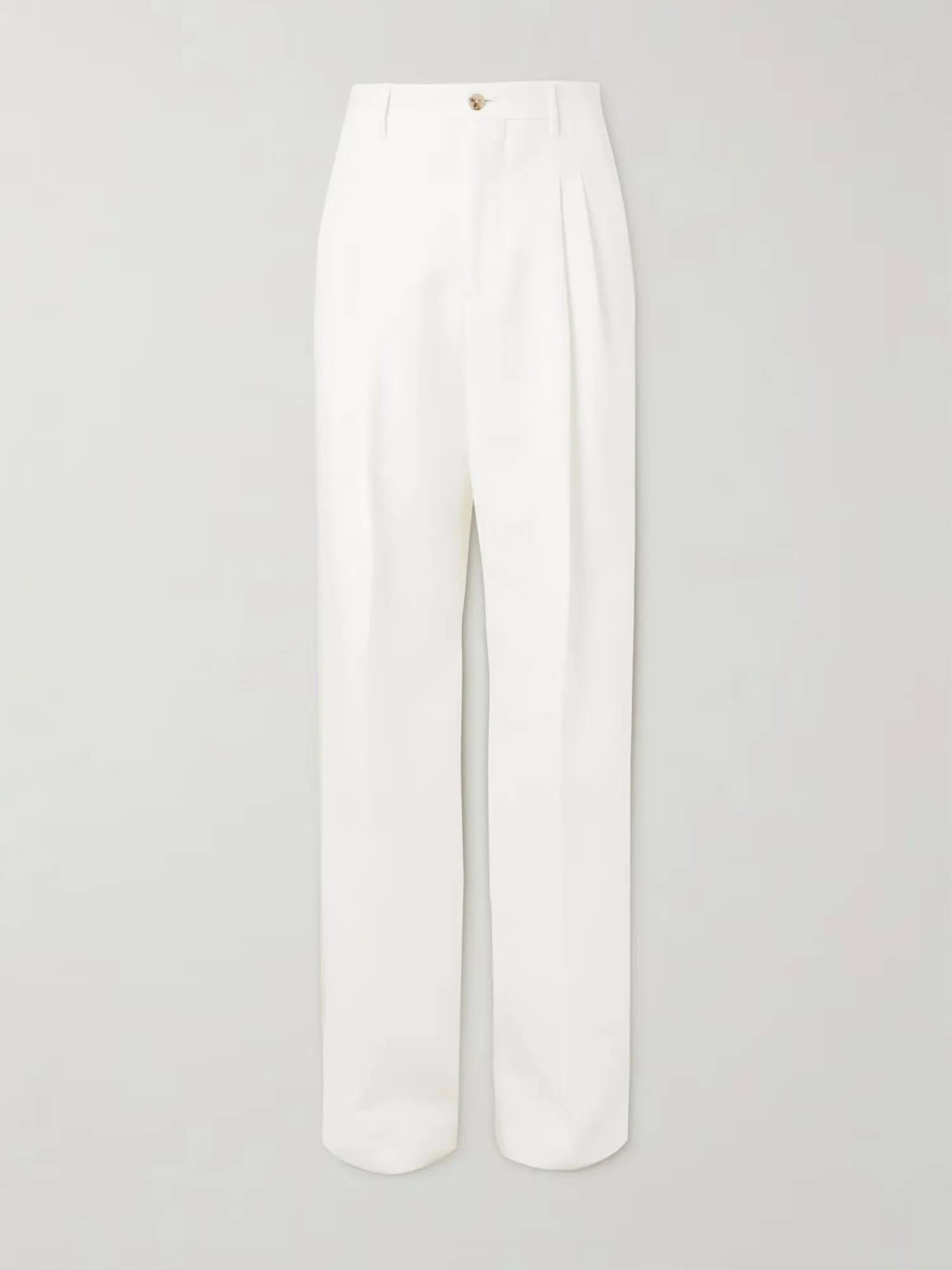 UMIT BENAN, B+ Wide-Leg Pleated Cotton-Twill Trousers, approx. ₹82,500