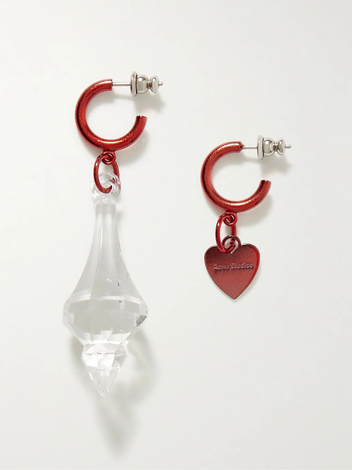Acne Studios, Attiko Silver-Tone Crystal Earrings, approx. ₹ 18,800