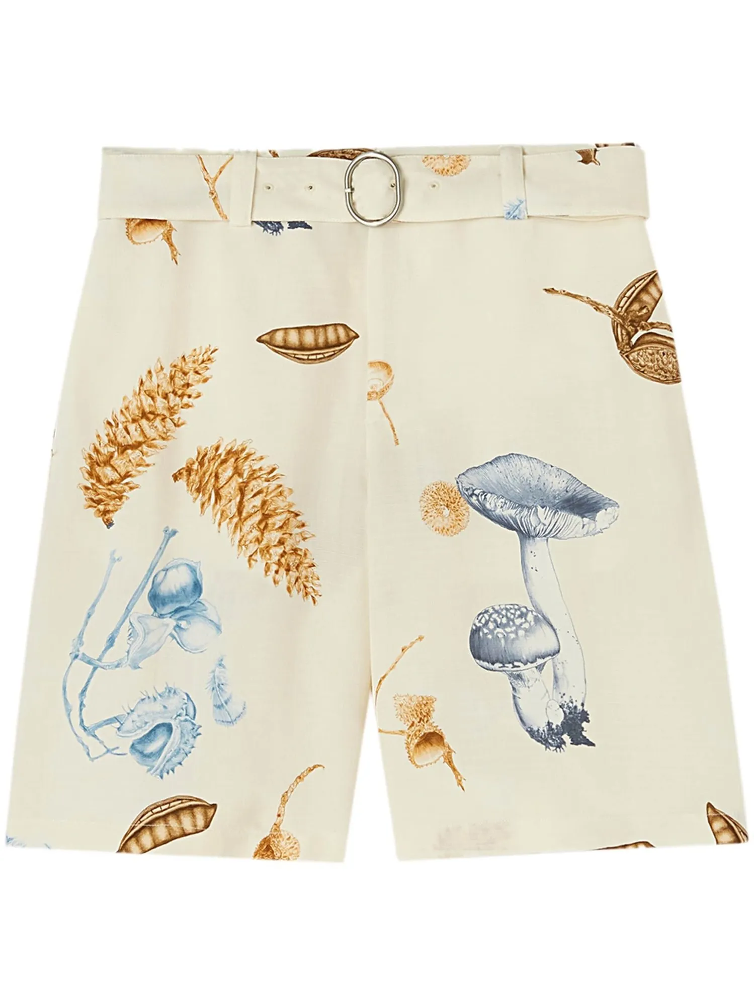 JIL SANDER, Belted graphic-print shorts, approx. ₹ 1,70,090