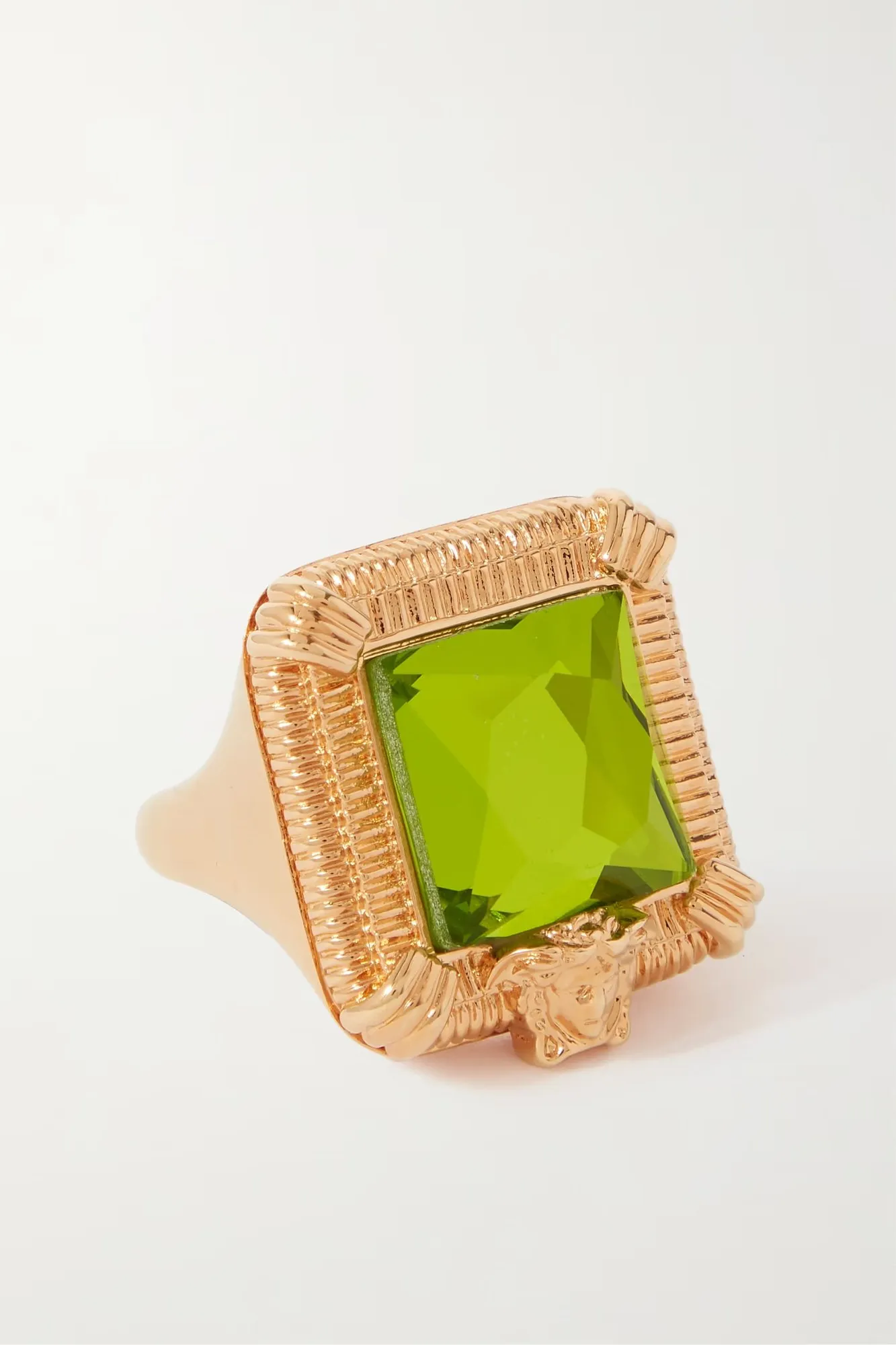 VERSACE, Gold-tone crystal ring, approx. ₹47,000