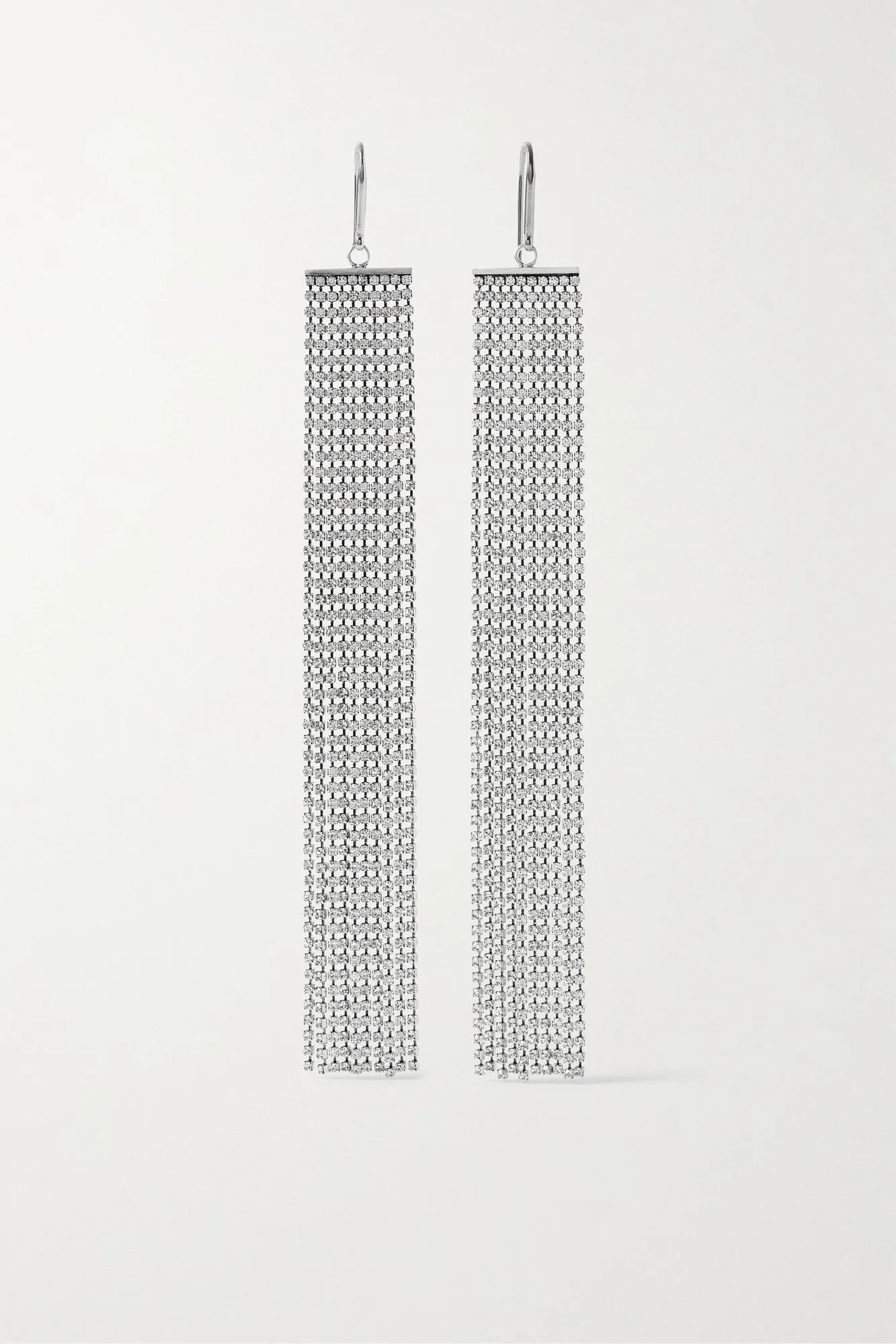 ISABEL MARANT, Beautiful Love silver-tone crystal earrings, approx. ₹47,000