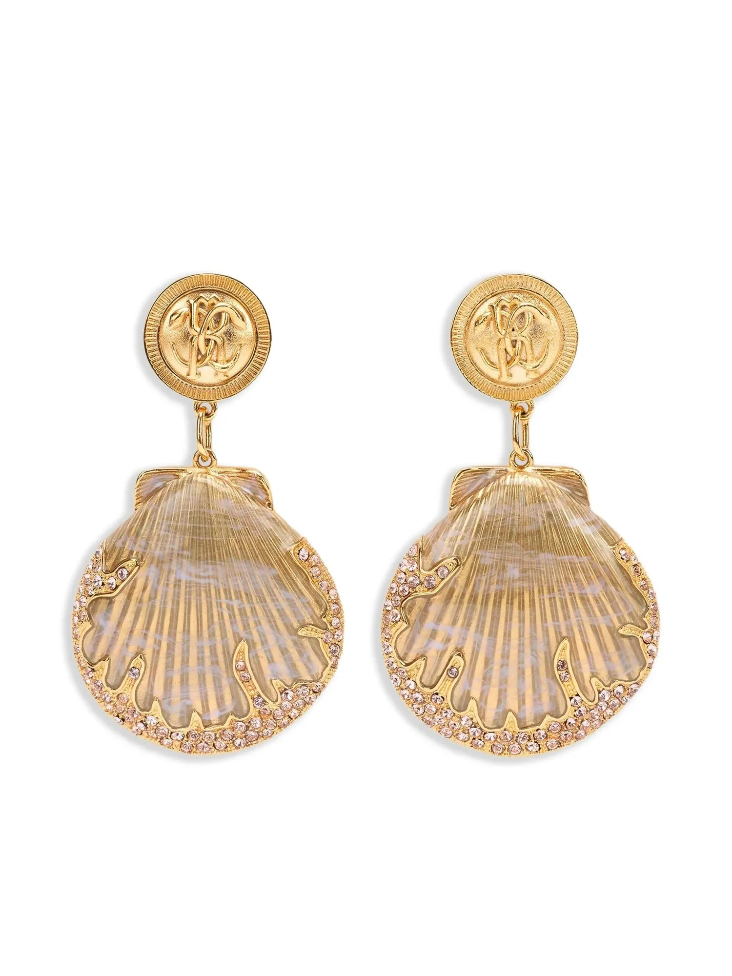 Roberto Cavalli, Shell Drop Earrings, approx. Rs. 86,006