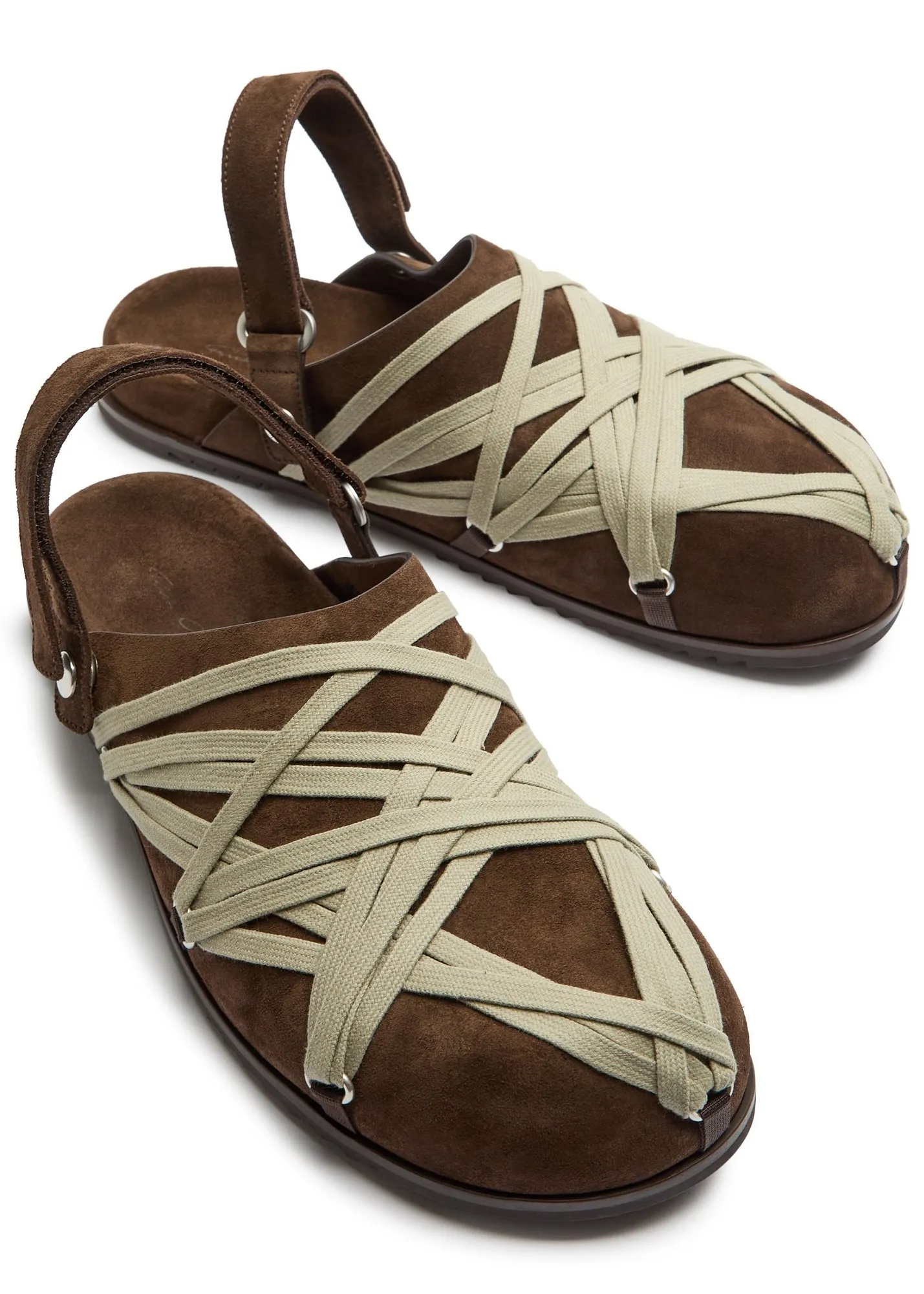 6 Rick Owens Megalace Granola Suede Mule