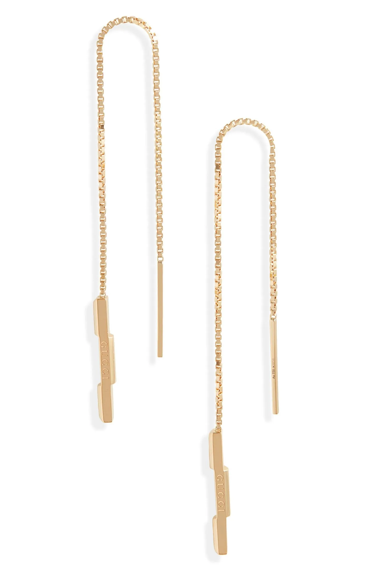 Gucci, Link to Love 18K Gold Threader Earring, approx, ₹ 1,19,891