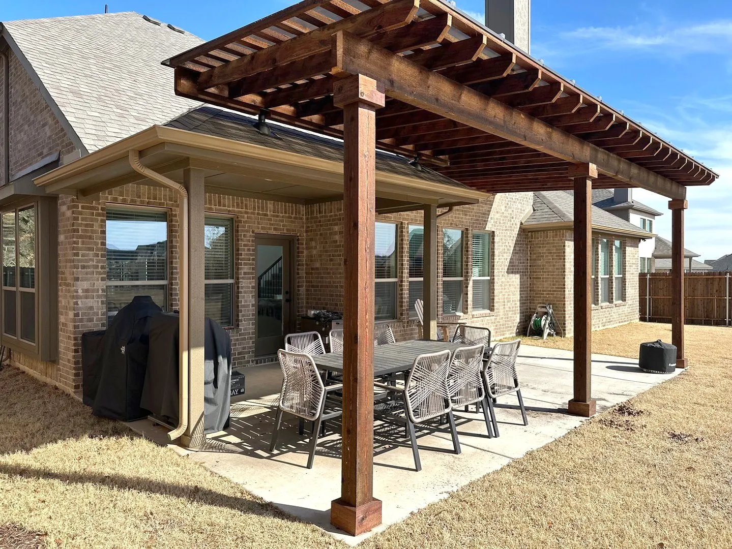 Attached Pergola