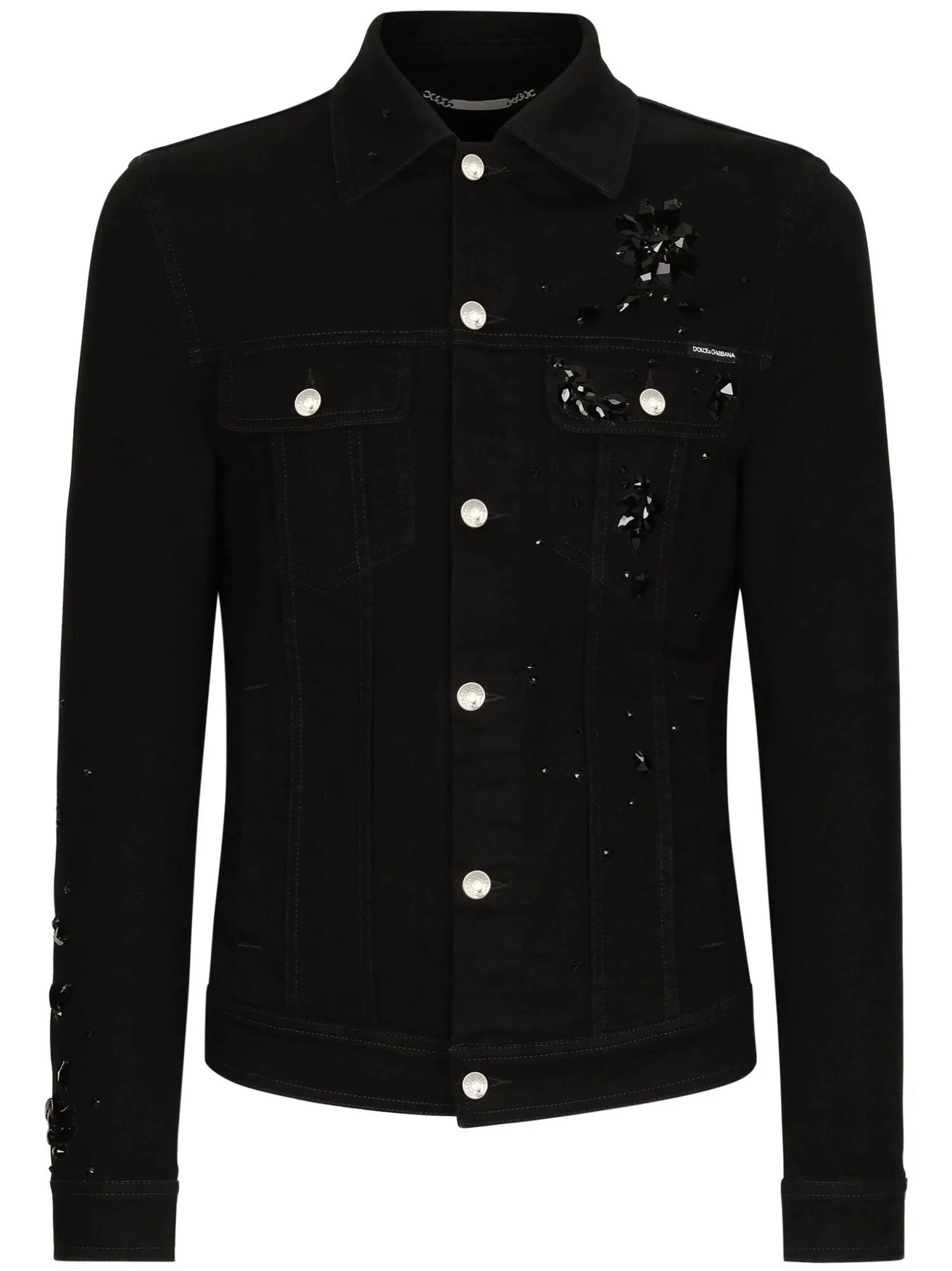 Dolce & Gabbana, Rhinestone-Embellished Denim Jacket, Rs 2,08,327