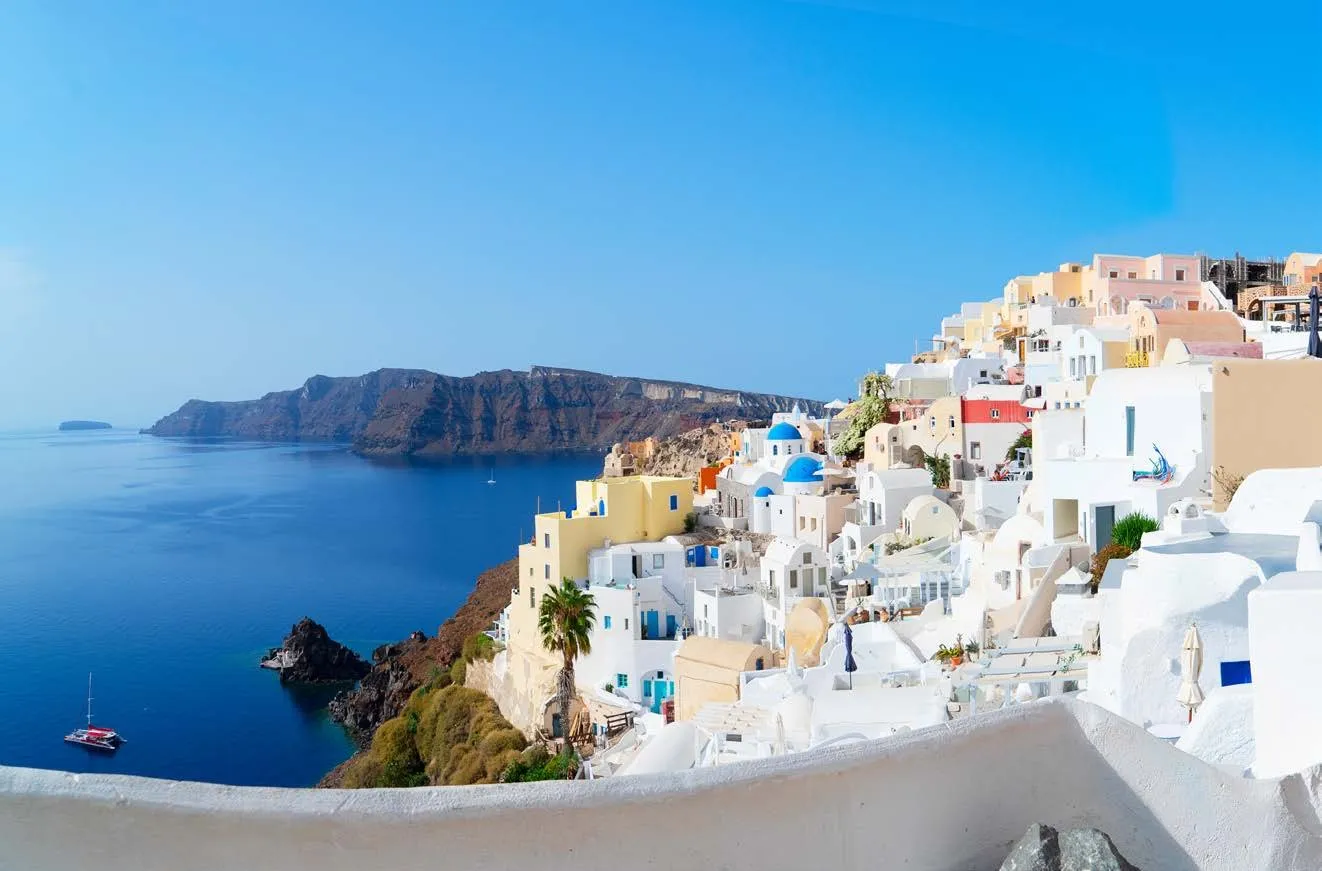 Flowers in Hair, Santorini in the Air!
