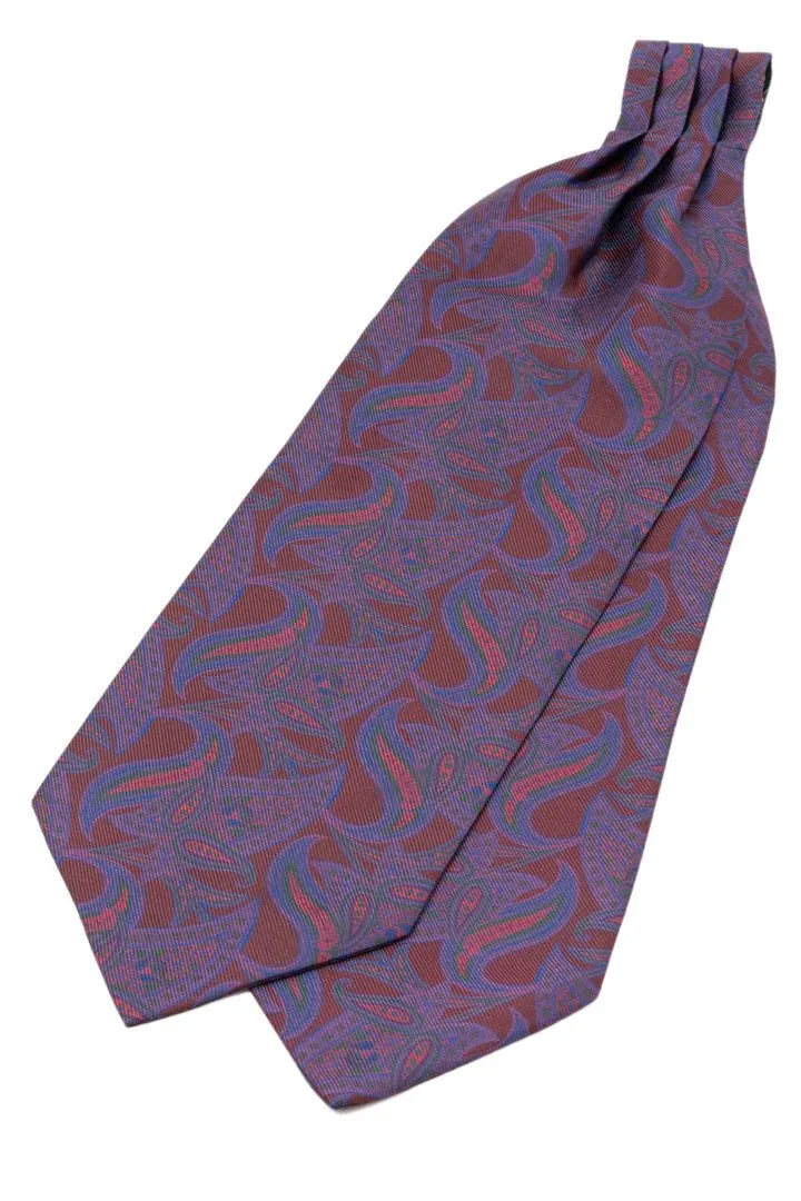 Brown Paisley Silk Ascot by Gentleman’s Gazzette