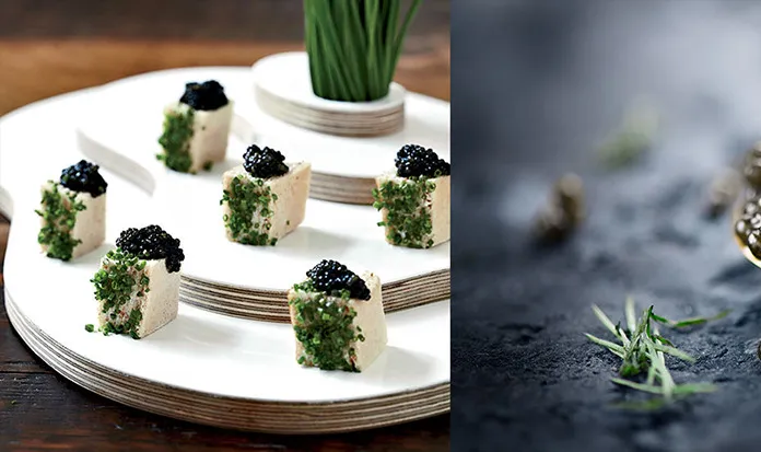 caviar dish